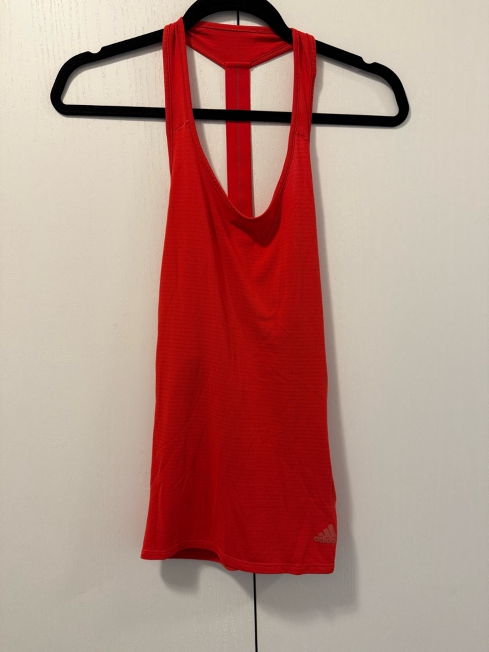 adidas Bright Red Racerback Athletic Tank